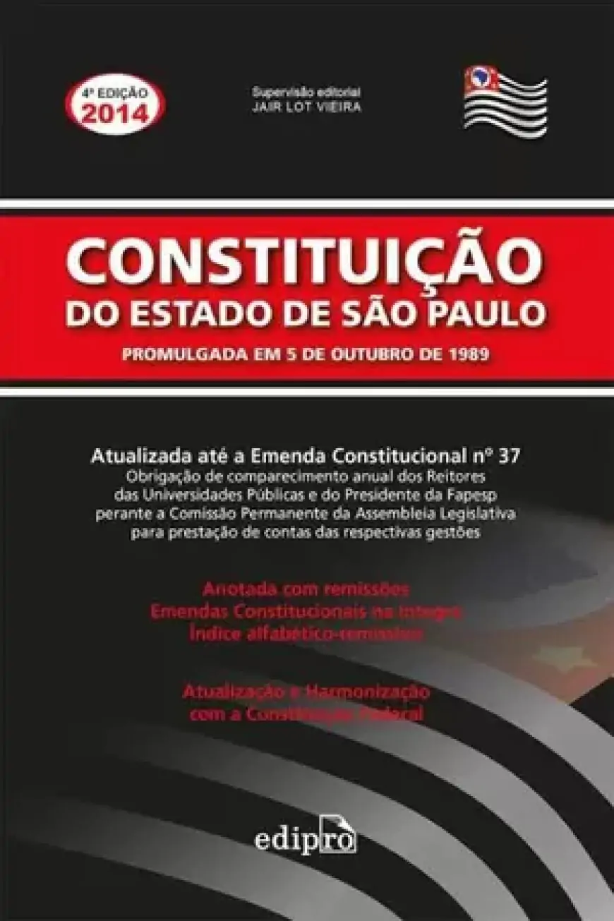 Livro Constituição do Estado de São Paulo