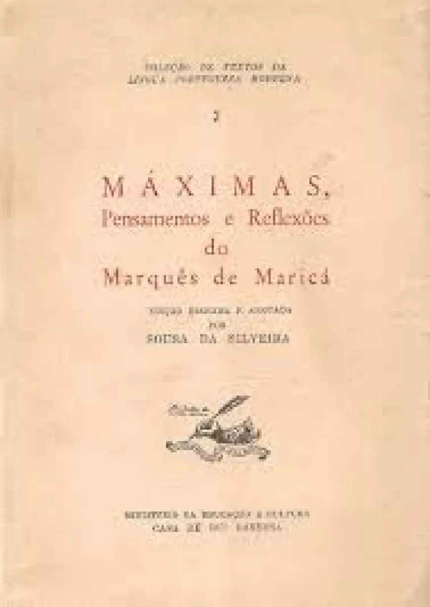 Livro Máximas, Pensamento e Reflexões